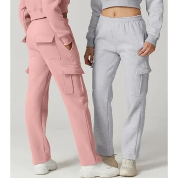 QINSEN Women's Fleece Sweatpants for Winter Comfort