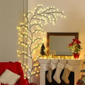 YEPDIN Artificial Vine Lights - 160 LEDs for Indoor Decoration