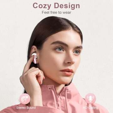 ZIUTY Wireless Earbuds with 50hrs Playtime & HD Sound