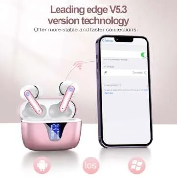 ZIUTY Wireless Earbuds with 50hrs Playtime & HD Sound