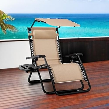 Best Choice Folding Zero Gravity Chair with Sunshade