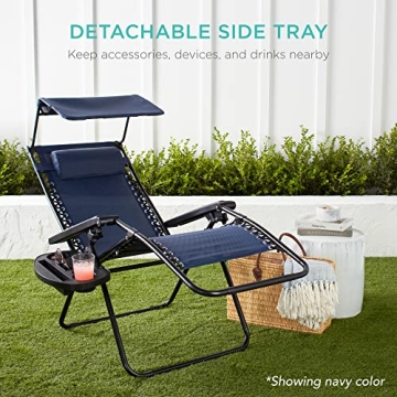 Best Choice Folding Zero Gravity Chair with Sunshade
