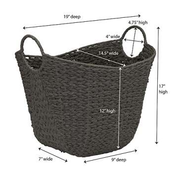 Natural Woven Storage Basket with Handles for Every Home