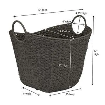 Natural Woven Storage Basket with Handles for Every Home