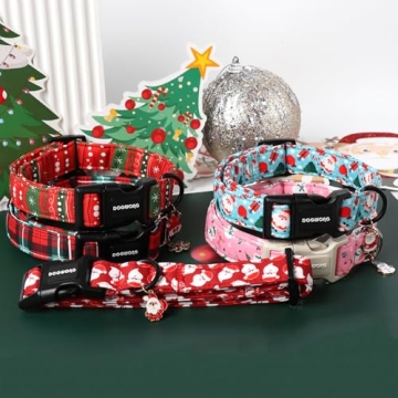 DogWONG Christmas Red Santa Dog Collar for Stylish Pets