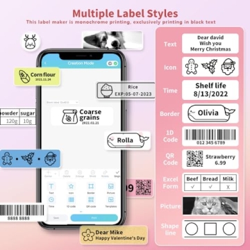 Phomemo D30 Portable Bluetooth Label Maker for Easy Organization