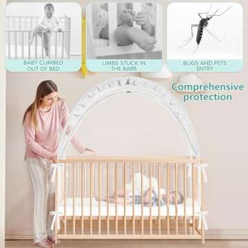 Durable Crib Tent - Secure Baby Net with Easy Installation