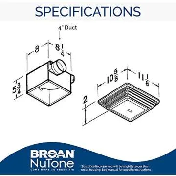 Broan-NuTone 678 Ventilation Fan and Light Combo