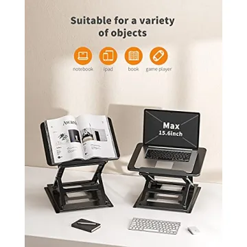 HUANUO Adjustable Laptop Stand - Ergonomic & Portable