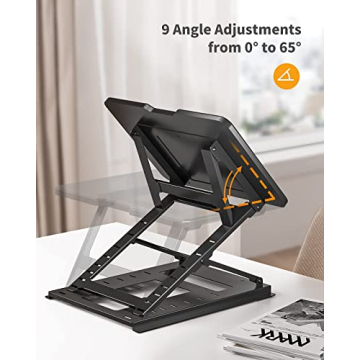 HUANUO Adjustable Laptop Stand - Ergonomic & Portable