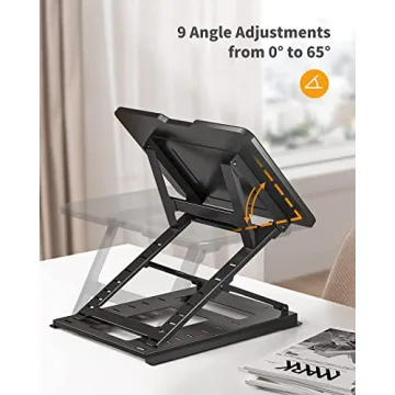 HUANUO Adjustable Laptop Stand - Ergonomic & Portable