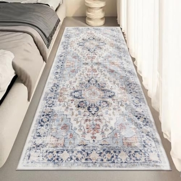 Homcomoda Vintage 2x6 Non-Slip Washable Runner Rug
