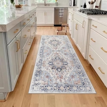 Homcomoda Vintage 2x6 Non-Slip Washable Runner Rug