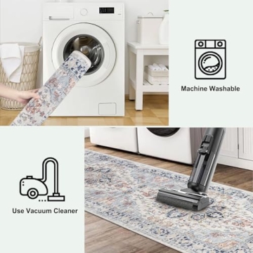 Homcomoda Vintage 2x6 Non-Slip Washable Runner Rug