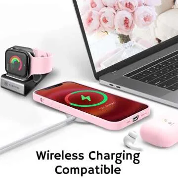 IceSword Pink Silicone Case for iPhone 12 Pro Max