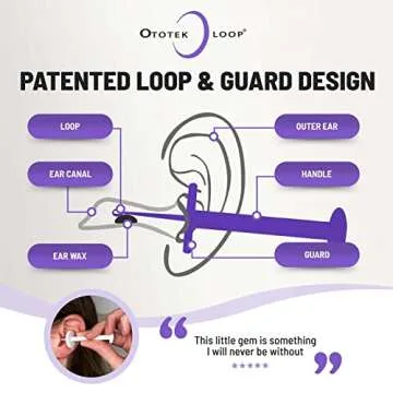 Ototek Loop - Ear Wax Removal and Cleaning Scoop Tool - Plastic Ear Care Product for Earwax Removal (Varied Colors)