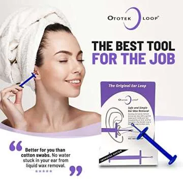 Ototek Loop - Ear Wax Removal and Cleaning Scoop Tool - Plastic Ear Care Product for Earwax Removal (Varied Colors)