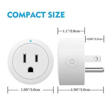Amysen Smart Plug 4 Pack with Alexa Control for Smart Homes