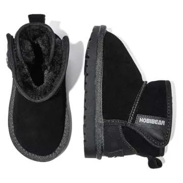 HOBIBEAR Toddler Winter Boots - Faux Fur Lined Comfort