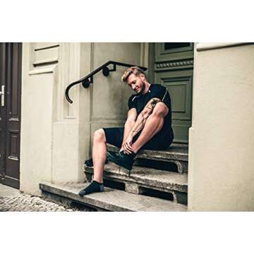 CEP Women's Compression Socks Compresion No Show Socks 3.0, White/Dark Grey II