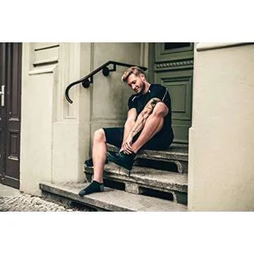 CEP Women's Compression Socks Compresion No Show Socks 3.0, White/Dark Grey II