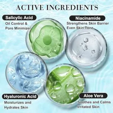 Teen Woman Gifts,Skin Care,Skincare,Hydrate,Oil Control,Pore Shrinking,Anti-Allergy Facial Skin Care Routine Set Kit Products Gift for Teen Stocking Stuffers Girls Boys 10-12 16-18 &Women for All Skin