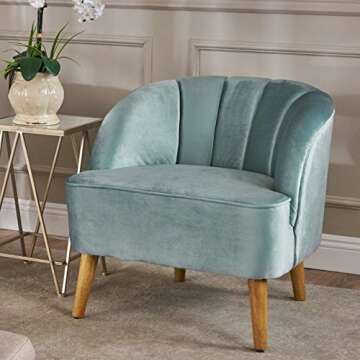 Christopher Knight Home Amaia Modern Velvet Club Chair - Elegant Design & Comfort