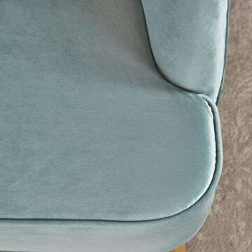 Christopher Knight Amaia Velvet Club Chair - Seafoam Blue