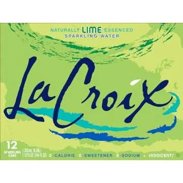 LaCroix Sparkling Water, Lime - Refreshing Calculated Hydration, 12 Fl Oz (Pack of 12)