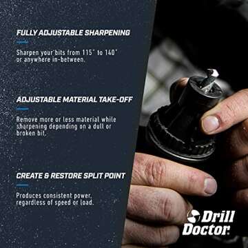 Drill Doctor - DD750x-W 750X Drill Bit Sharpener gray/black