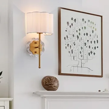 MhyTogn Flower-Shaped Ceiling Light & Sconce Set