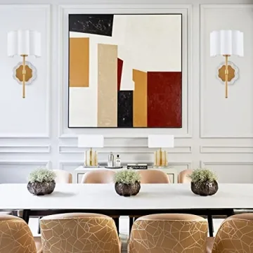 MhyTogn Flower-Shaped Ceiling Light & Sconce Set