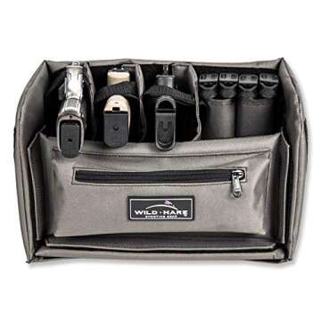 Wild Hare Shooting Gear 1-3 Pistol Organizer Case Kit - Customizable and Portable