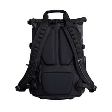 WANDRD PRVKE Lite - Photography Bag - Water Resistant Camera Backpack for Photographers - Anti-Theft Travel Bag with 14-Inch Laptop Sleeve and Fleece-Lined Pockets (Black)
