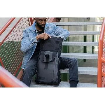 WANDRD PRVKE Lite - Photography Bag - Water Resistant Camera Backpack for Photographers - Anti-Theft Travel Bag with 14-Inch Laptop Sleeve and Fleece-Lined Pockets (Black)