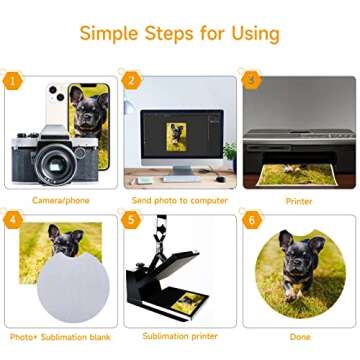 60PCS Sublimation Car Coasters for Personalized Gifts