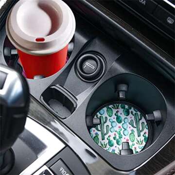 60PCS Sublimation Car Coasters for Personalized Gifts