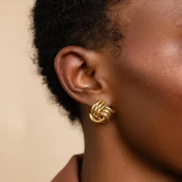 14K Gold Stud Earrings for Women - Hypoallergenic & Stylish