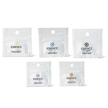 Essence Nasal Diffuser | Essential Oil Ring | Silicone Nose Inhaler Bundle Pack (Starter Kit)