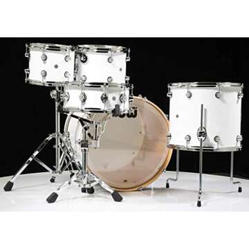 Drum Workshop Drum Set, Gloss Lacquer (DDLG2215WH)