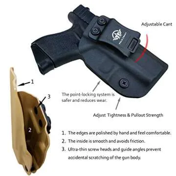 POLE.CRAFT Kydex Holster for Glock 43/43X - IWB Carry