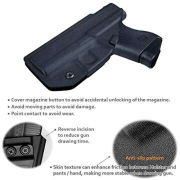 POLE.CRAFT Kydex Holster for Glock 43/43X - IWB Carry