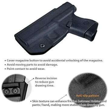 POLE.CRAFT Kydex Holster for Glock 43/43X - IWB Carry