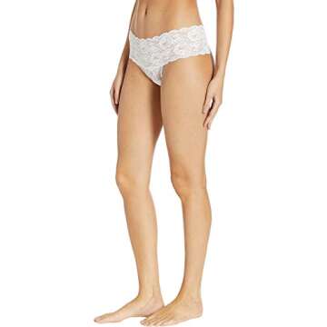 Cosabella Women's Say Never Comfie Thong, White, Small/Medium