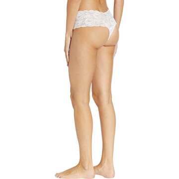 Cosabella Women's Say Never Comfie Thong, White, Small/Medium