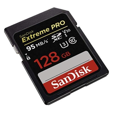 SanDisk 128GB Extreme PRO SD Card for 4K Videos