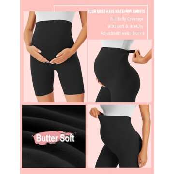 Comfortable BONVIGOR Maternity Shorts for Active Moms