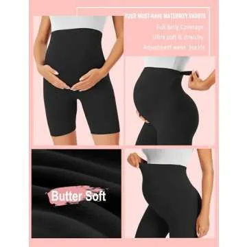 Comfortable BONVIGOR Maternity Shorts for Active Moms