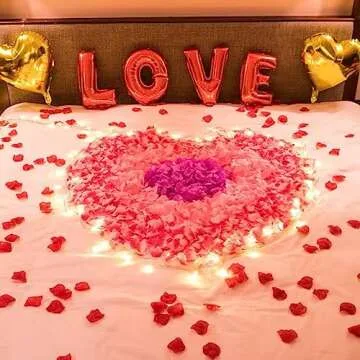 JUPOZOP 1000 PCS Artificial Pink Rose Petals for Events