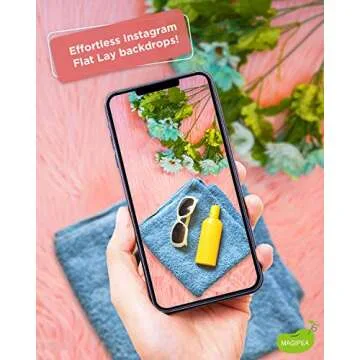 Photo Backdrop Boards for Flat Lay & Food Photography: Realistic, Non-Reflective, Waterproof & Durable (Tropical Lush Set)